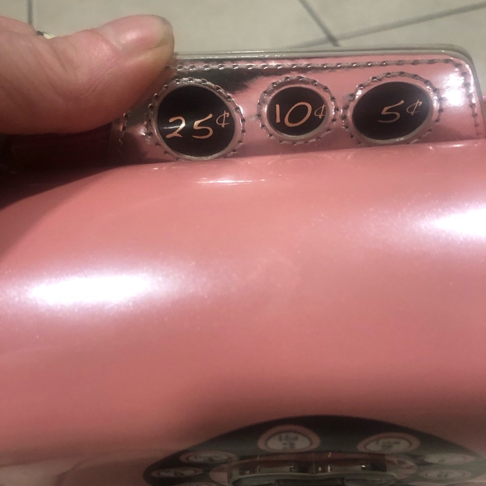 NWOT Betsey Johnson Pink Phone Box Crossbody Bag - Picture 3 of 3